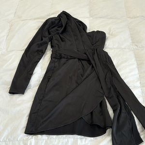 Women’s one shoulder satin dress